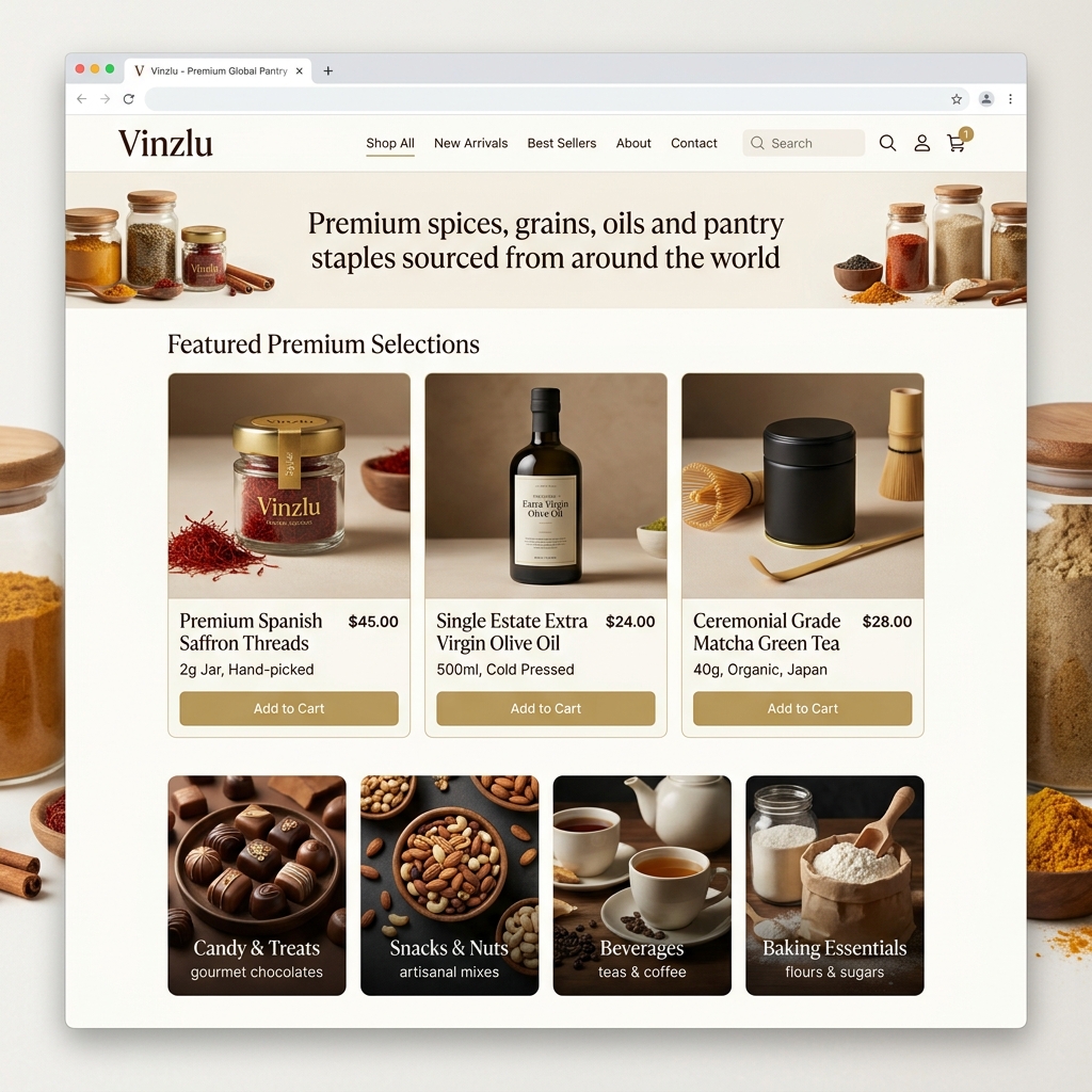 Vinzlu — Premium Pantry